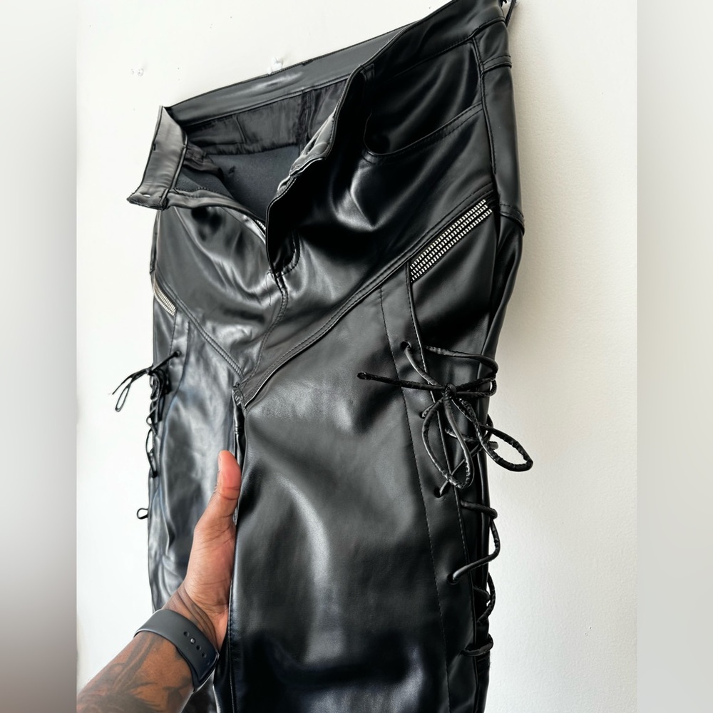 Detailed Leather Pant